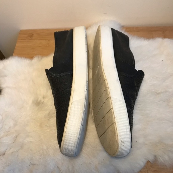 Vince Perforated Slip on Sneaker Black 8.5 - Picture 3 of 8